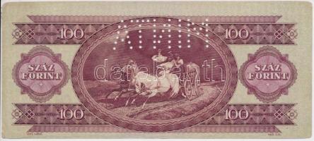 1949. 100Ft "B 095 - 002004" vízszintes "MINTA" perforációval T:II- (hajtatlan, ...