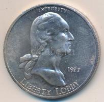 Amerikai Egyesült Államok 1977. "Liberty Lobby - George Washington / 1E" Ag emlékérem (31....