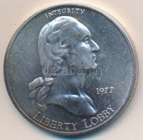 Amerikai Egyesült Államok 1977. "Liberty Lobby - George Washington / 1E" Ag emlékérem (31....