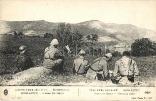 Bitola, Monastir; WWI military soldiers resting (fa)