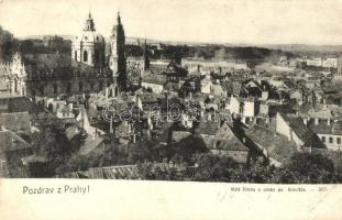 Praha, Mala Strana a chram sv. Mikulase / Lesser Side and St Nicholas church (EB)