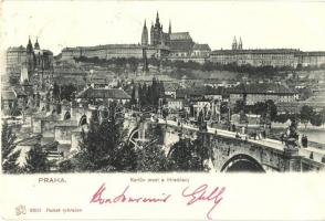 Praha, Karluv most a Hradcany / Charles bridge, castle