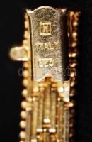 Tűzaranyozott ezüst (Ag) karkötő, jelzett, h: 19 cm, br: 15,9 g /
Silver bracelet, 15,9 g