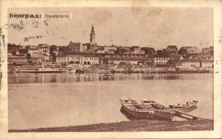 Belgrade, boats, steamship (small tear)