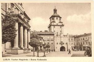 Lublin, Fronton Magistratu, Brama Krakowska / town hall, gate
