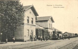 Verőce, Virovitica; Zeljeznicka postaja; Verlag Alexander Paar / railway station