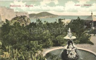 Dubrovnik, Ragusa; Gradac / city park, fountain