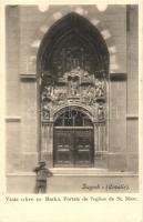 Zagreb, Crkva sv. Marka / door of St. Mark's Church