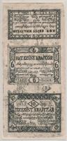 1999 (1849.) 2Kr + 6Kr + 10Kr "Bem" erdélyi szükségpénz eredeti nyomólemezzel készült "00091"-es sorszámozott példánya T:I Csak 150db