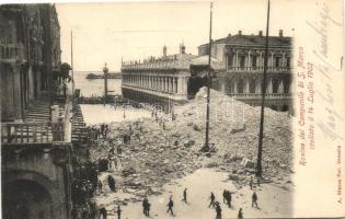 1902 Venice, Venezia;  Rovine del Campanile di San Marco / ruins of the St Marc church