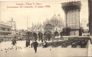 1908 Venice, Venezia;  Piazza San Marco / reconstructed square