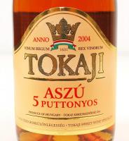2004 Tokaji aszú 5 puttonyos édes fehérbor, 500 ml