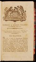 Magyar Hírmondó. [Szerkesztette Görög Demeter és Kerekes Sámuel. 1792 márcios és szeptembere közötti 8 db száma [Bécs, 1792. Hummel J. D.] Korabeli félbőr kötésben