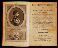 Les Constitutions de L'Empire Francais précédées D'Une Intruduction Historique ... par Dub...