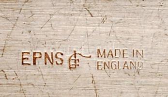 Csontnyelű élező, jelzett, h: 29 cm, csontnyelű kés és villa, 2 db kiskanál