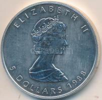 Kanada 1988. 5$ Ag "Erzsébet" T:2 Canada 1988. 5 Dollars Ag "Elizabeth" C:XF