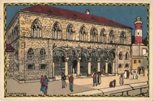 Dubrovnik, Ragusa; Rektorenpalast; 1913 Österreichische Adria Ausstellung s: H. Kalmsteiner (EK)