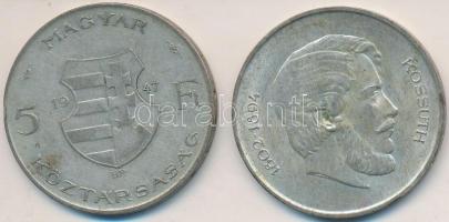 1947. 5Ft Ag "Kossuth" (2x) T:2,2-
Adamo F8.1