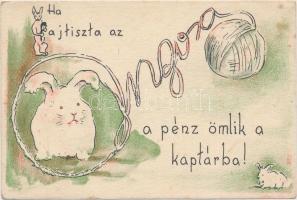 2 db RÉGI használatlan motívumlap; reklám (kerti eper, angóra) / 2 old unused motive cards; advertis...