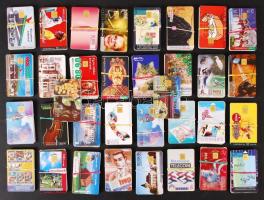338 darabos telefonkártya gyűjtemény 1992-től, sok ritkábbal, és 13 külföldivel / Large phone card collection