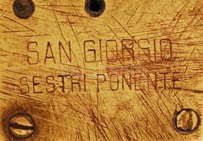 cca 1910 Clinometer haditengerészeti gépfegyverhez / Clinometer for naval artillery gun from Italy. ...