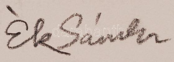 Ék Sándor (1902-1975): Afrikai nő. Kőnyomat. Jelzett, papírméret: 59x42 cm