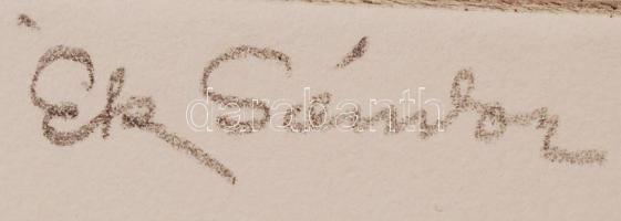 Ék Sándor (1902-1975): Munkás férfi. Kőnyomat (lithográfia). Jelzett, képméret 20x13 cm