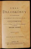 Deák Gergő (szerk.): EMKE daloskönyv. Bp., 1896. Lampel R. 296p. Ceruzás beírásokkal. Kissé kopott félvászon kötésben.