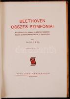 Falk Géza: Beethoven összes szimfóniái. Bp., 1943, Szöllősy. 175 p. ill. 13 t. Kiadói félvászon kötésben. Bánó Endre rajzaival