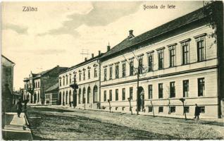 Zilah, leány iskola / girl school 'vissza' So. Stpl (EK)