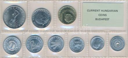 1976. 2f-10Ft 9db klf érmés forgalmi sor fóliatokban T:1