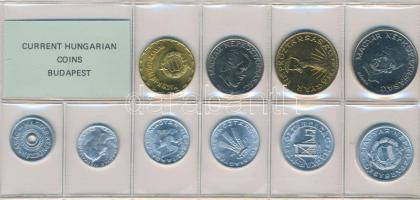 1987. 2f-20Ft 10db klf érmés forgalmi sor fóliatokban T:1
