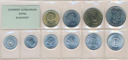 1989. 2f-20Ft 10db klf érmés forgalmi sor fóliatokban T:1