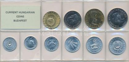 1986. 2f-20Ft 10db klf érmés forgalmi sor fóliatokban T:1