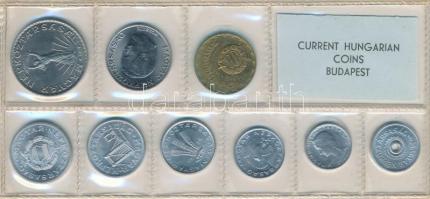 1974. 2f-10Ft 9db klf érmés forgalmi sor fóliatokban T:1