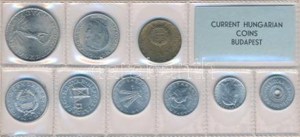1975. 2f-10Ft 9db klf érmés forgalmi sor fóliatokban T:1