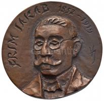 Veszely Jelena (1917- ) 2001. "Frim Jakab 1852-1919 / Jubileumi emlékérem" Br plakett dísz...