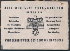 cca 1935-1940 Der Froschkönig, Alte deutsche Volksmärchen Heft 3., hátoldalán a nemzetiszocializmus ...