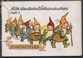 cca 1935-1940 Schneewittchen, Alte deutsche Volksmärchen Heft 5., hátoldalán a nemzetiszocializmus időszakának címerével