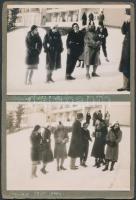 1931 Tátraszéplak, Téli sportok a hegyekben, 10 db fotó, 9x12 cm