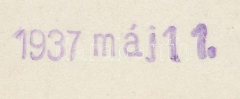 1937. május 11. London, A királyi hintó elvonul a Buckingham-palota előtt, hátoldalán dátumozva, 18x...