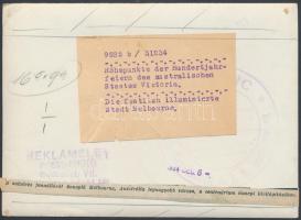 1934 december 6. Melbourne, Az ünnepélyesen kivilágított város, sajtófotó, hátoldalán feliratozva, 1...