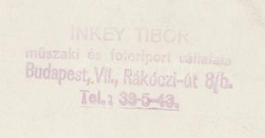 cca 1940 Bp., Ünnepség, pecséttel jelzett, 23x17 cm