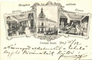 Dés, Hungária szálloda, kávéház és étterem / Hotel Hungaria