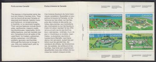 Day of Canadians: Forts (II) stamp-booklet, Kanadaiak napja: Erődök (II) bélyegfüzet