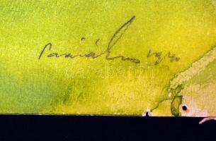 Olvashatatlan jelzéssel: Tisztás. Akvarell, papír, 30×44 cm