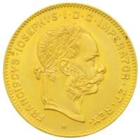 Ausztria 1892. 4Fl - 10Fr Au "Ferenc József" utánveret (3.24g/0.900) T:1- Austria 1892. 4 Florin - 10 Francs Au "Franz Joseph I" restrike (3.24g/0.900) C:AU KM# 2260