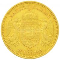 1894KB 10K Au "Ferenc József" Körmöcbánya (3.35g/0.900) T:2- apró ph.
Hungary 1894. 10 Kor...