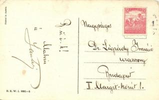 Újév, fakutyázó pár / New Year B.K.W.I. 3091-5 s: Mitzi Marbach (EK)