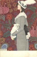 Wiener art postcard B.K.W.I. 621-5 s: Mela Koehler